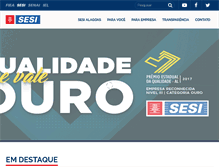 Tablet Screenshot of al.sesi.org.br